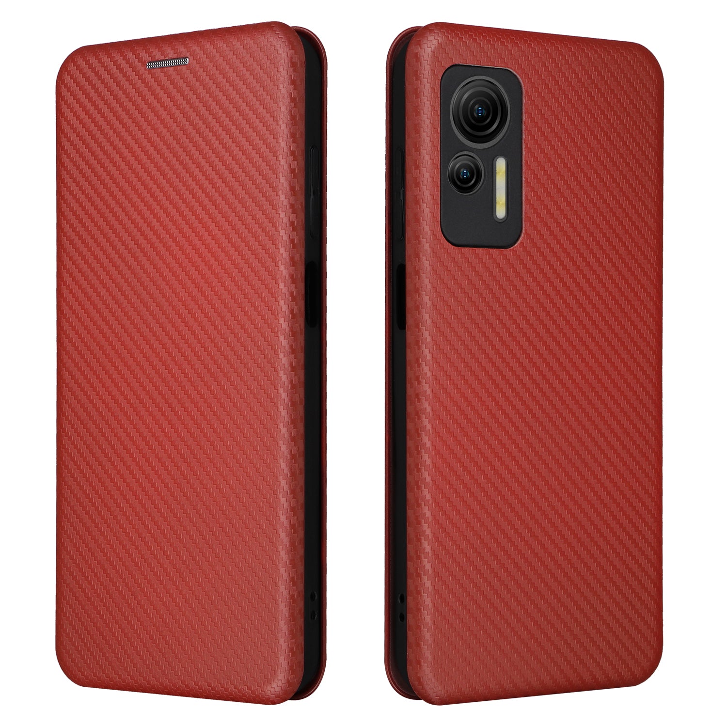 For Ulefone Note 14 Anti-scratch Phone Case Card Slot PU Leather Magnetic Auto-absorbed Stand Carbon Fiber Texture Phone Cover For Ulefone Note 14 Anti-scratch Phone Case Card Slot PU Leather Magnetic Auto-absorbed Stand Carbon Fiber Texture Phone Cover